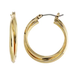 Napier Interlocking Hoop Earrings