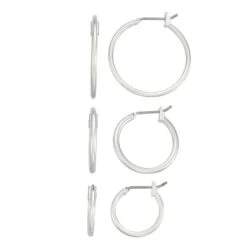 Napier Hoop Earring Set