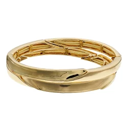 Napier Gold Tone Stretch Bracelet Set