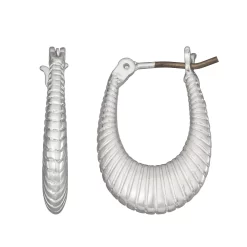 Napier Oval Hoop Earrings