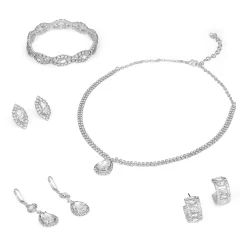 Napier Silver Tone Dazzle Teardrop Earrings -Fashion Jewellery 5805806 ALT9