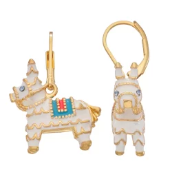 Napier Gold Tone Pinata Drop Earrings